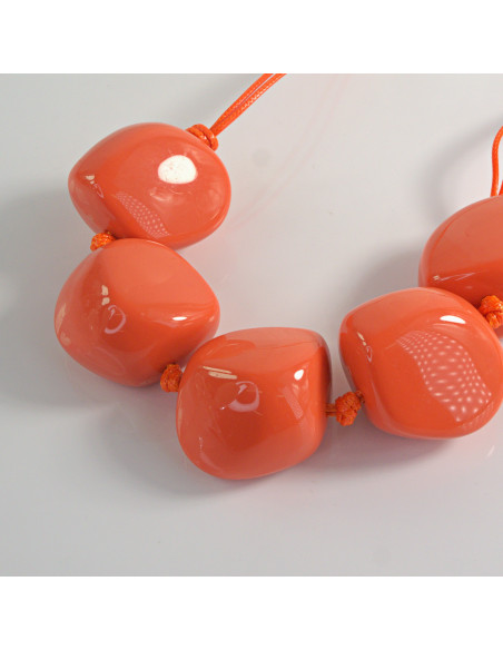 Naszyjnik pomarańczowe kamienie w stylu BOHO Lolita Akcesoria