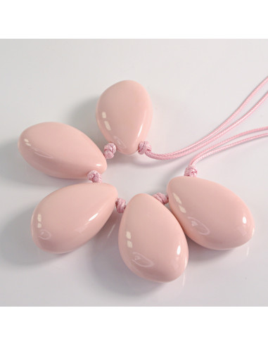 Naszyjnik różowe kamienie w stylu BOHO Lolita...