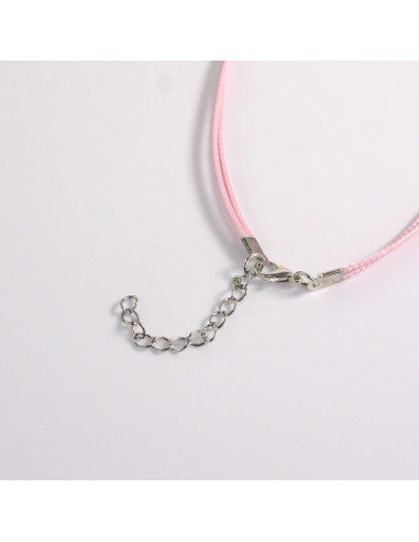 Naszyjnik różowe kamienie w stylu BOHO Lolita...