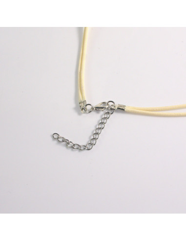 Naszyjnik kamienie ecru w stylu BOHO Lolita...