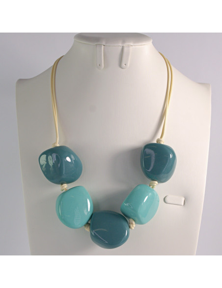 Naszyjnik niebieskie kamienie w stylu BOHO Lolita Akcesoria