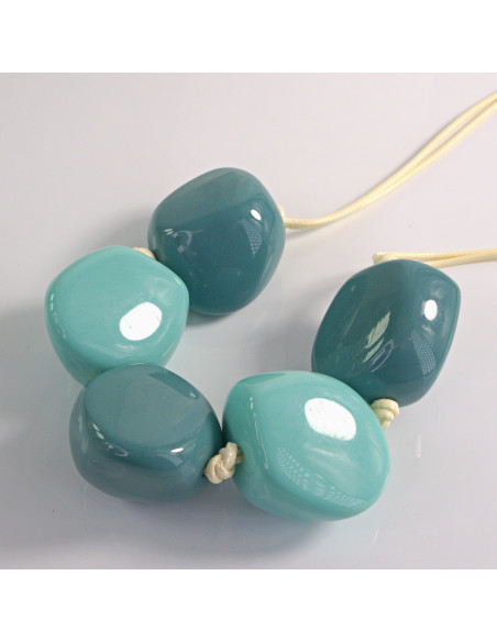 Naszyjnik niebieskie kamienie w stylu BOHO Lolita Akcesoria