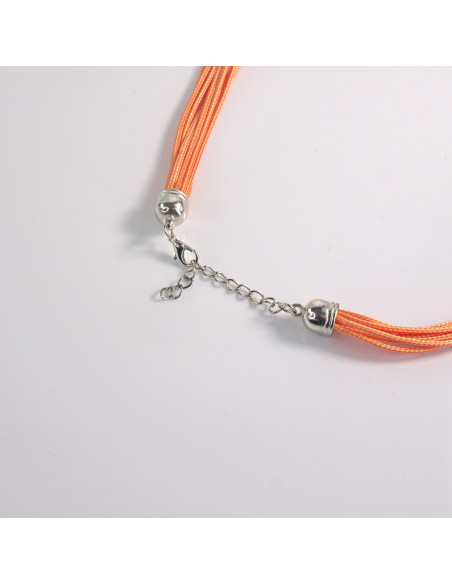 Naszyjnik na sznurku z koralikami w stylu BOHO pomarańcz Lolita Akcesoria