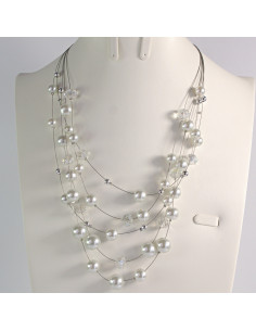 Naszyjnik perłowy na żyłce Lolita Akcesoria