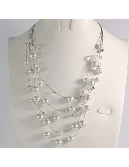 Naszyjnik perłowy na żyłce Lolita Akcesoria