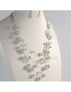 Naszyjnik perłowy na żyłce Lolita Akcesoria 2