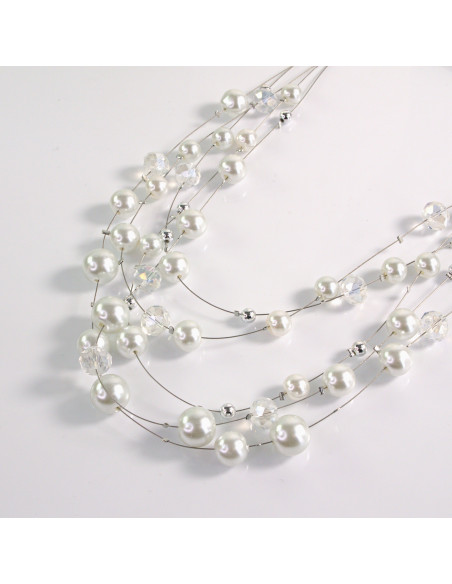 Naszyjnik perłowy na żyłce Lolita Akcesoria