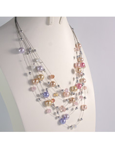 Naszyjnik na żyłce wielokolorowe koraliki Lolita Akcesoria 2