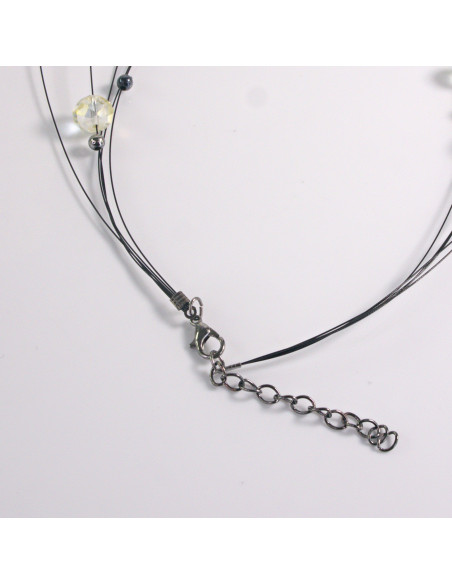 Naszyjnik na żyłce zielone koraliki Lolita Akcesoria