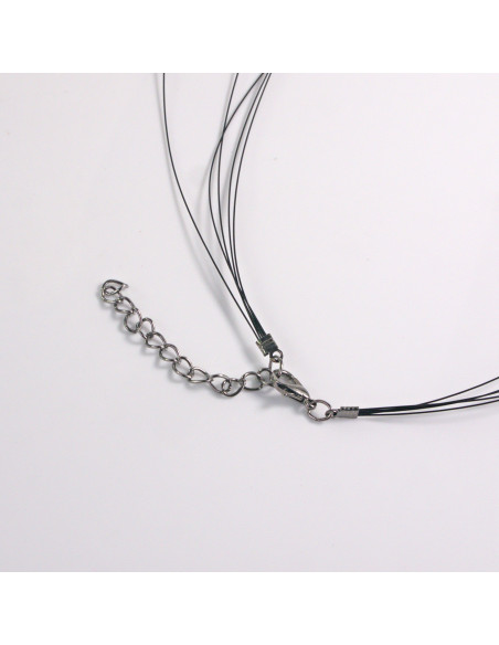 Naszyjnik na żyłce zielone koraliki Lolita Akcesoria