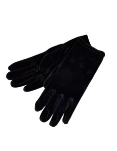 Rękawiczki eleganckie zamszowe krótkie CZARNE Lolita... 2