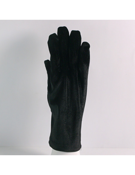 Rękawiczki eleganckie zamszowe krótkie CZARNE Lolita Akcesoria