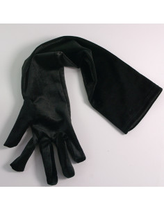Rękawiczki eleganckie zamszowe długie CZARNE Lolita... 2