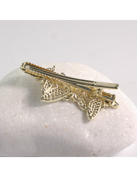 Spinka do włosów 3 MOTYLE ZŁOTE Z CYRKONIA Lolita Akcesoria