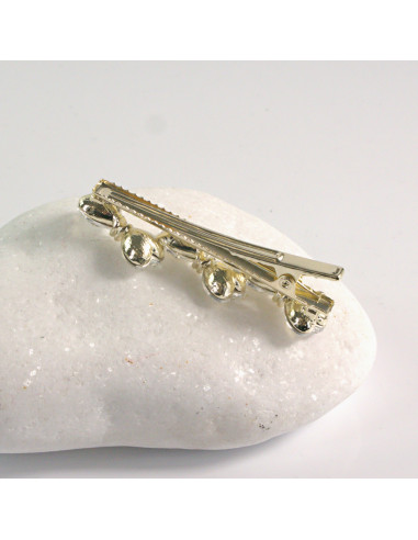 Spinka do włosów 3 KOKARDY ZŁOTE CRYSTAL AB...