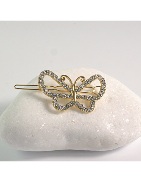 Spinka do włosów ZŁOTY MOTYL CYRKONIA Lolita Akcesoria