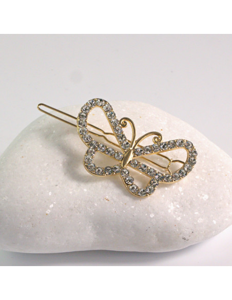 Spinka do włosów ZŁOTY MOTYL CYRKONIA Lolita Akcesoria