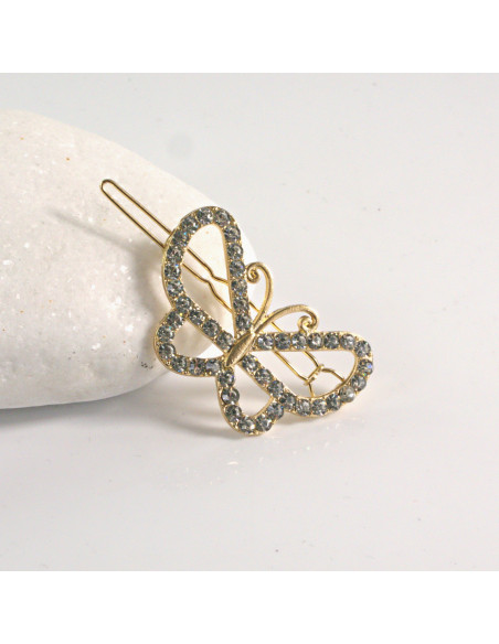 Spinka do włosów ZŁOTY MOTYL CYRKONIA Lolita Akcesoria