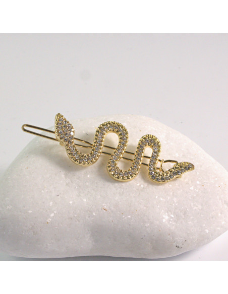 Spinka do włosów ZŁOTY WĄŻ CYRKONIA Lolita Akcesoria