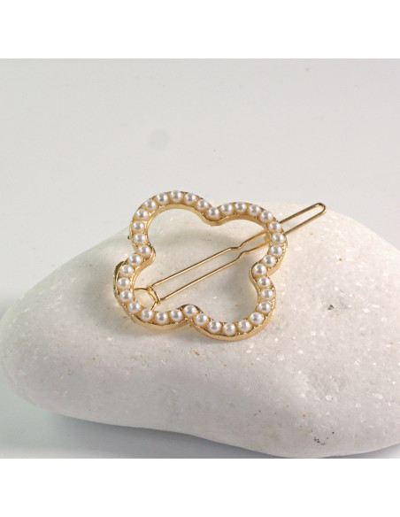 Spinka do włosów KWIAT PERŁA ZŁOTY Lolita Akcesoria