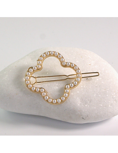 Spinka do włosów KWIAT PERŁA ZŁOTY Lolita...