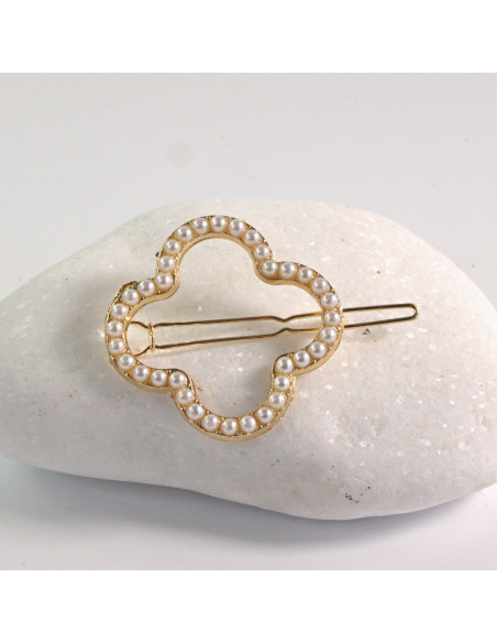 Spinka do włosów KWIAT PERŁA ZŁOTY Lolita Akcesoria