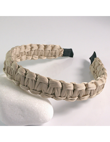 Opaska do włosów SPLOT BEŻOWA Lolita Akcesoria