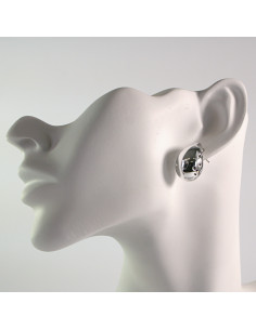 Kolczyki srebrne łezki z dziurkami 2,2cm SREBRNY SZTYFT...