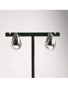 Kolczyki srebrne łezki z dziurkami 2,2cm SREBRNY SZTYFT... 2