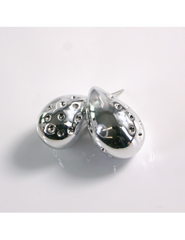 Kolczyki srebrne łezki z dziurkami 2,2cm...