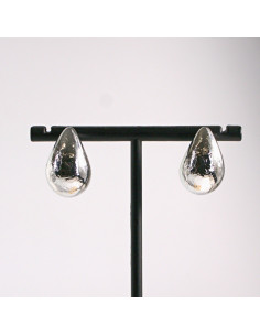 Kolczyki srebrne łezki młotkowane 2,3cm SREBRNY SZTYFT... 2