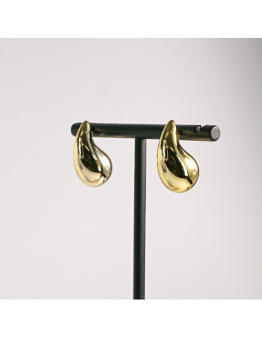 Kolczyki złote łezki gładkie 2,3cm SREBRNY...