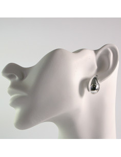 Kolczyki srebrne łezki gładkie 2,3cm SREBRNY SZTYFT 925...