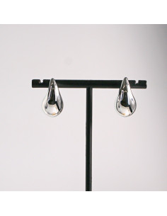 Kolczyki srebrne łezki gładkie 2,3cm SREBRNY SZTYFT 925... 2