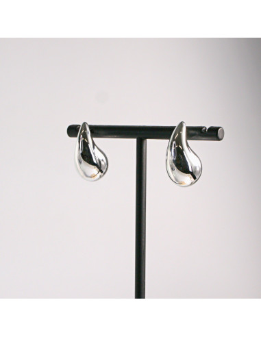 Kolczyki srebrne łezki gładkie 2,3cm SREBRNY...