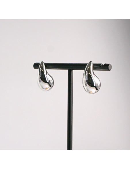 Kolczyki srebrne łezki gładkie 2,3cm SREBRNY SZTYFT 925 Lolita Akcesoria