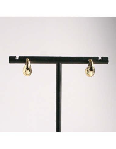 Kolczyki złote łezki małe gładkie 1,2cm SREBRNY...