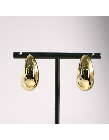 Kolczyki złote łezki księżyce 3cm SREBRNY...