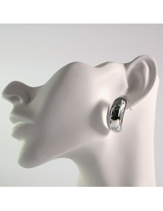 Kolczyki srebrne łezki księżyce 3cm SREBRNY SZTYFT 925...