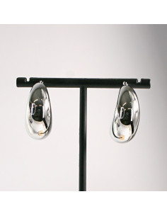 Kolczyki srebrne łezki księżyce 3cm SREBRNY SZTYFT 925... 2