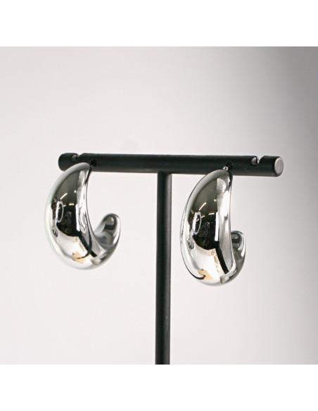 Kolczyki srebrne łezki księżyce 3cm SREBRNY SZTYFT 925 Lolita Akcesoria