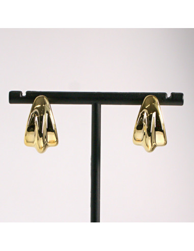 Kolczyki złote łezki profilowane 2,3cm SREBRNY...