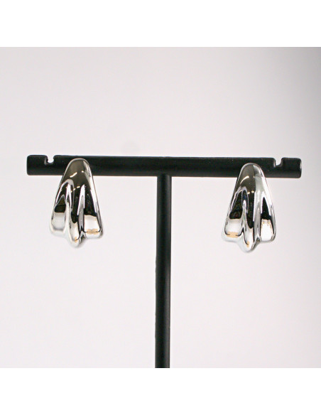 Kolczyki srebrne łezki profilowane 2,3cm SREBRNY SZTYFT 925 LolitaAkcesoria