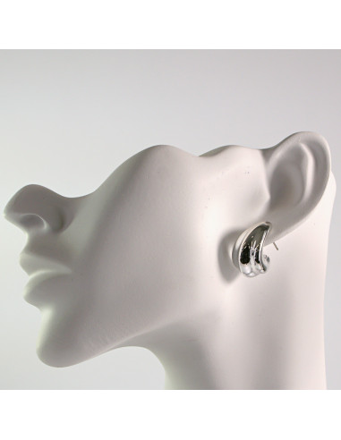 Kolczyki srebrne łezki profilowane 2,3cm...