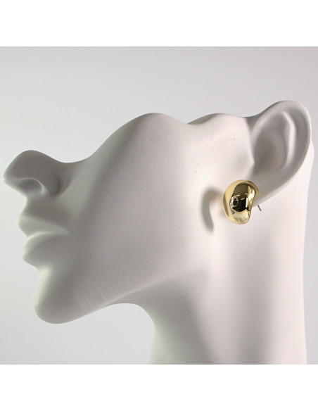 Kolczyki złote łezki  1,8cm SREBRNY SZTYFT 925 Lolita Akcesoria