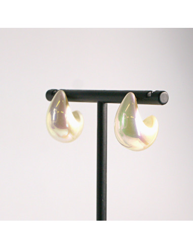 Kolczyki perłowe łezki 2,1cm SREBRNY SZTYFT 925...