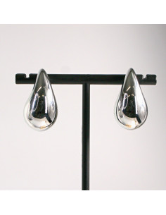 Kolczyki srebrne duże łezki 2,8cm SREBRNY SZTYFT 925... 2