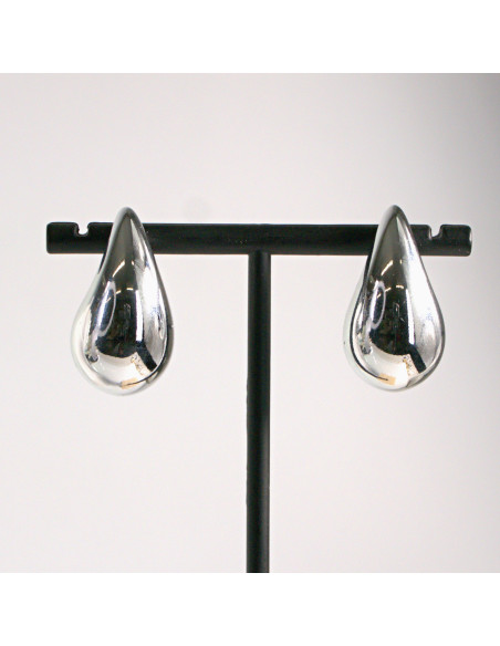 Kolczyki srebrne duże łezki 2,8cm SREBRNY SZTYFT 925 Lolita Akcesoria