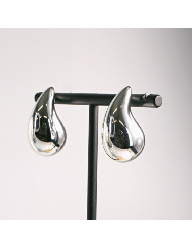 Kolczyki srebrne duże łezki 2,8cm SREBRNY...