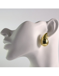 Kolczyki złote duże łezki 2,8cm SREBRNY SZTYFT 925 Lolita...
